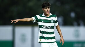 Jacobo Aparício foi um dos goleadores do Sporting na vitória, por 6-0, frente ao Casa Pia