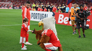Salvador com Rafa antes do Benfica-Estoril