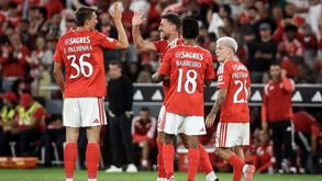 Palhinha celebra com Lenglet