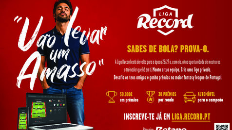 Liga Record 2026/27: compre equipas online e faça uma equipa campeã