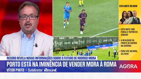 Vítor Pinto fala sobre a saída iminente de Rodrigo Mora do FC Porto e lembra... Mateus Mide