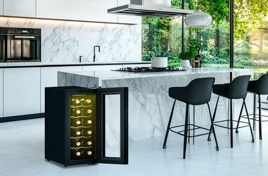 Garrafeira Cecotec Bolero GrandSommelier 1250 CoolCrystal para guardar vinhos