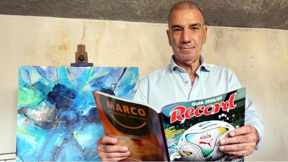 Albertino com o Guia Record