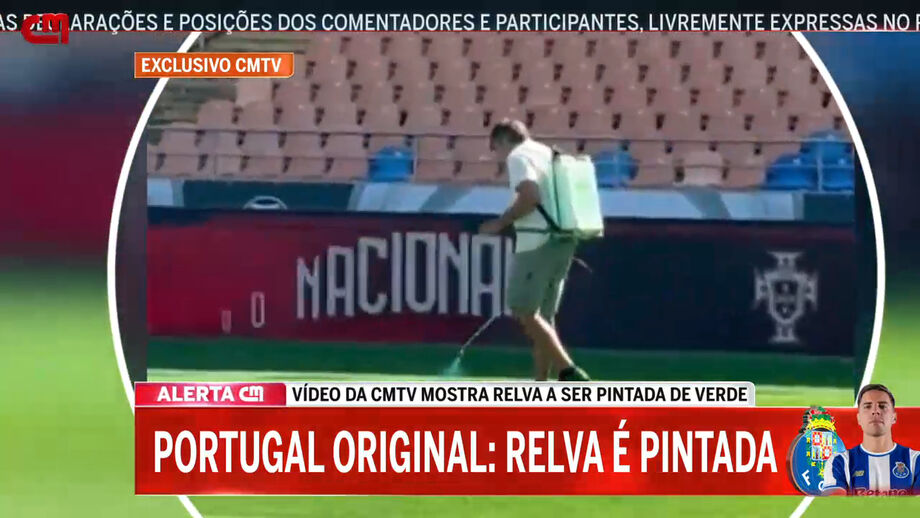 Vídeo partilhado pela CMTV mostra o momento da 'pintura'
