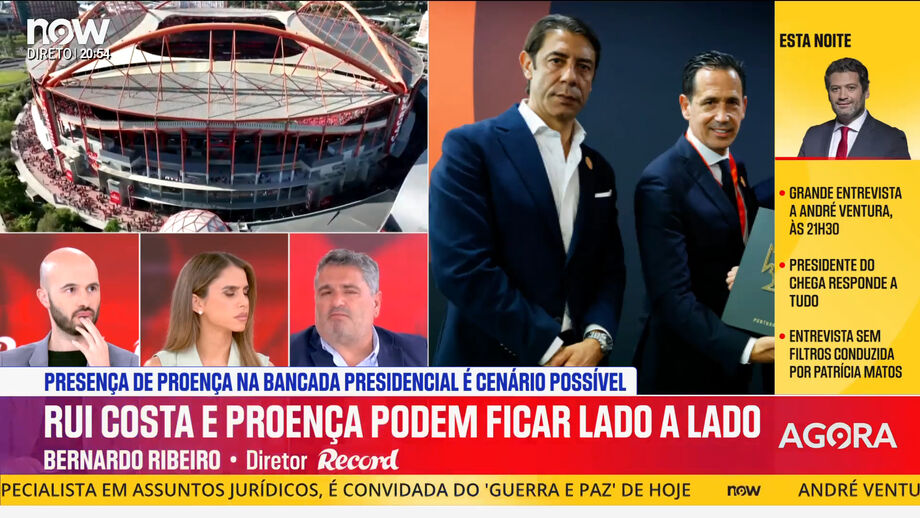 Bernardo Ribeiro, diretor de Record, aborda possibilidade de o presidente da FPF assistir ao Benfica-Hearts