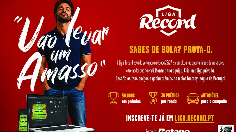 Liga Record 2026/27: compre equipas online e faça uma equipa campeã