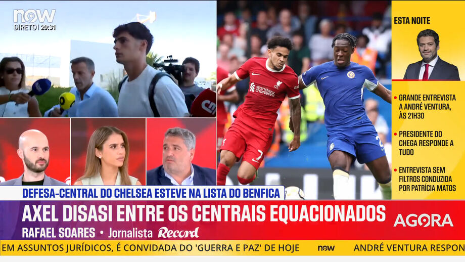 Revelação feita no programa 'Record na Hora' de ontem sobre defesa central do Chelsea