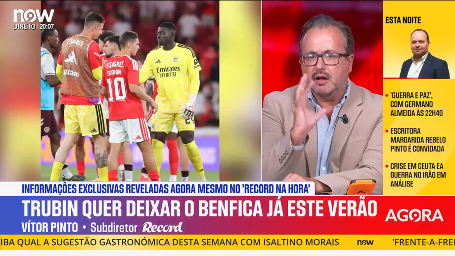 Vítor Pinto analisa a atual situação do guarda-redes ucraniano do Benfica