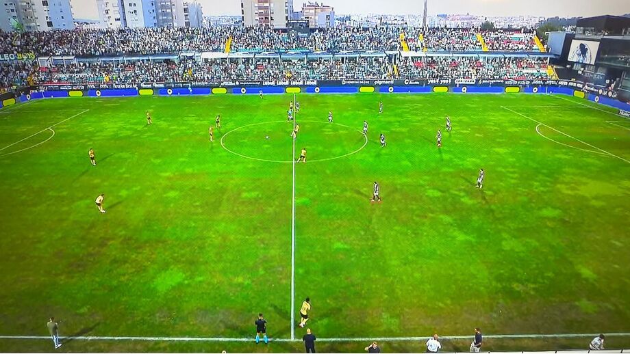 Imagem da transmissão do E. Amadora-Sporting