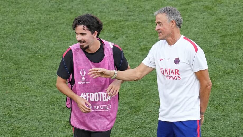 Vitinha e Luis Enrique