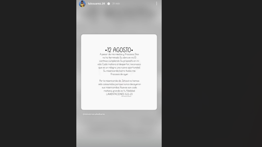 O story de Luis Suárez