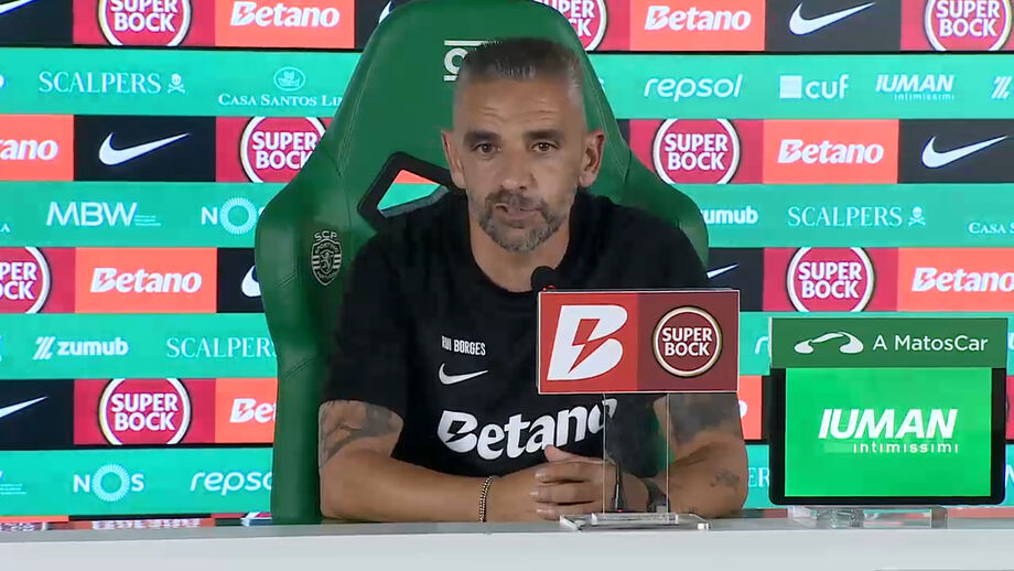 Declarações do treinador do Sporting na antevisão ao jogo com o V. Guimarães