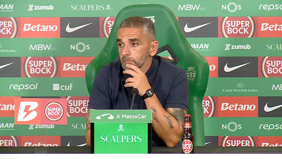 Treinador do Sporting explica o que mudou da primeira parte para a segunda no jogo frente ao V. Guimarães (3-2)