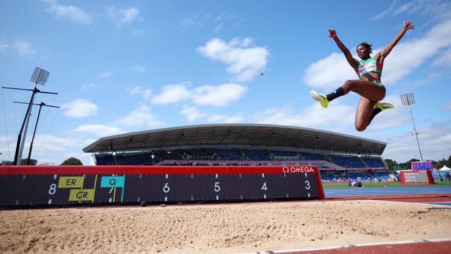 Agate de Sousa na final do salto em comprimento dos Europeus