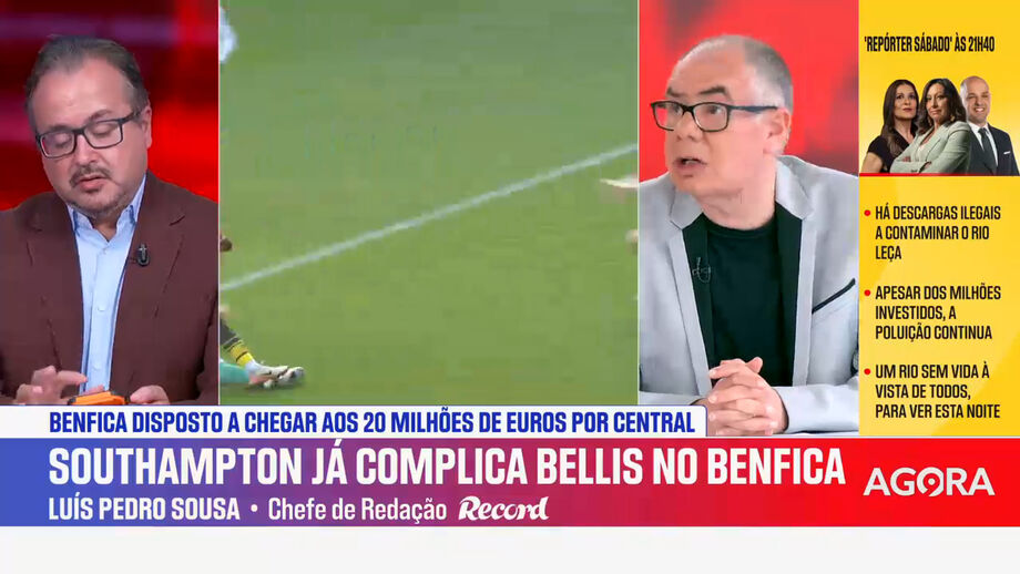 Declarações de Luís Pedro Sousa no Record na Hora