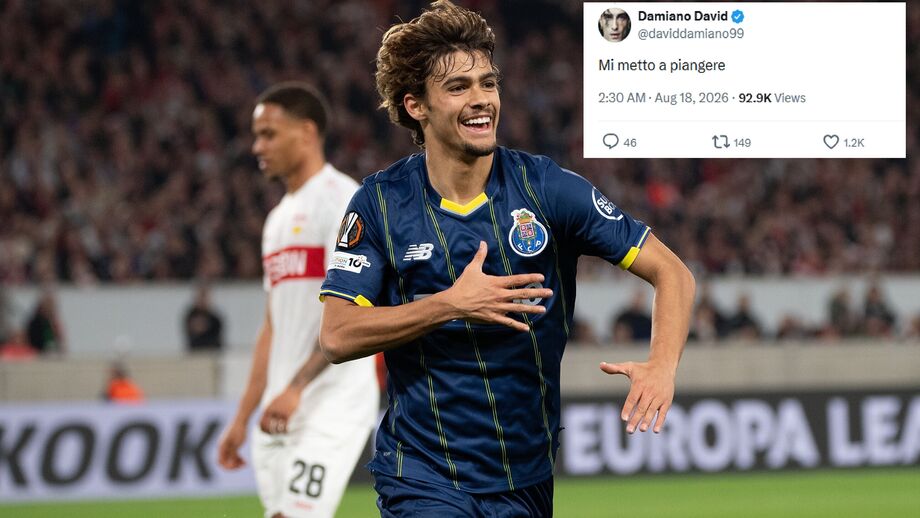 Damiano David comovido com a chegada de Rodrigo Mora ao Roma
