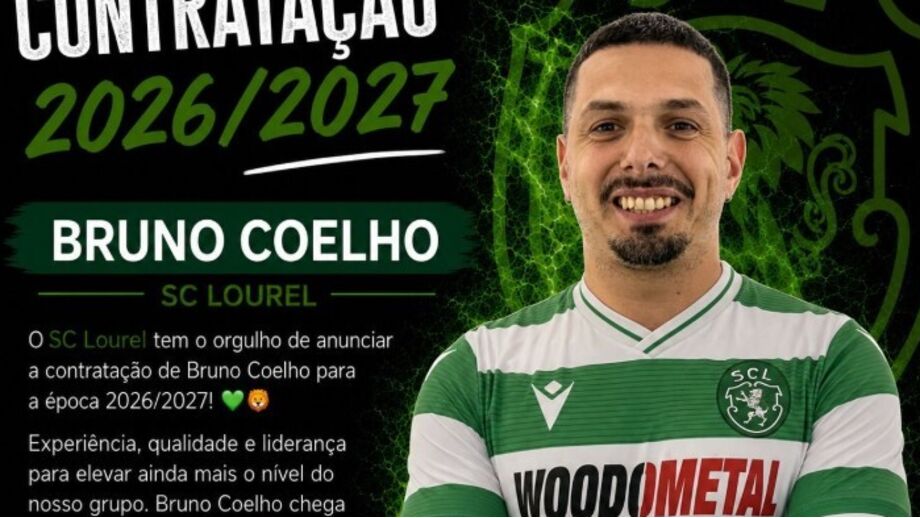 Bruno Coelho é reforço do SC Lourel para 2026/2027