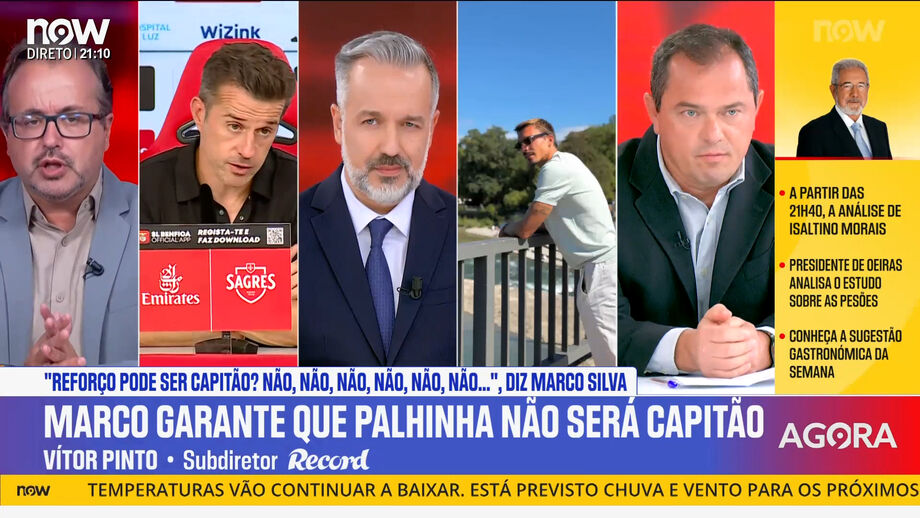 Vítor Almeida Gonçalves e Vítor Pinto abordam o tema e as palavras do treinador encarnado