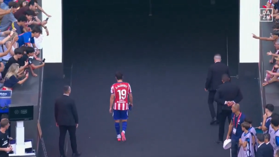 Julián Álvarez saiu disparado para o balneário após o empate com o Villarreal