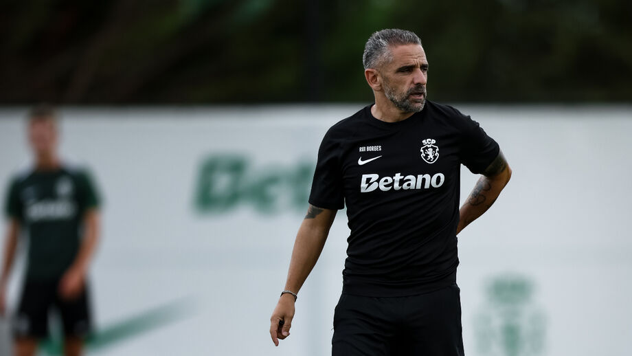 Rui Borges esta manhã, na Academia Cristiano Ronaldo