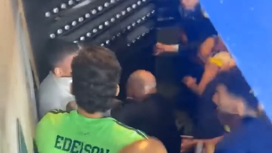 Matteo Guéndouzi provocou os adeptos adversários e acabou por ser agredido por funcionário francês