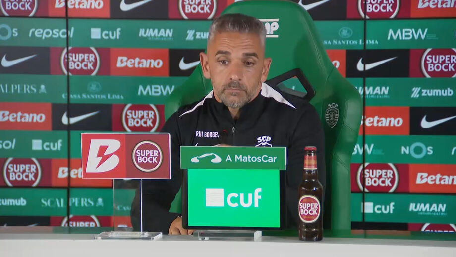 Declarações do  treinador do Sporting na antevisão ao jogo com o Rio Ave.
