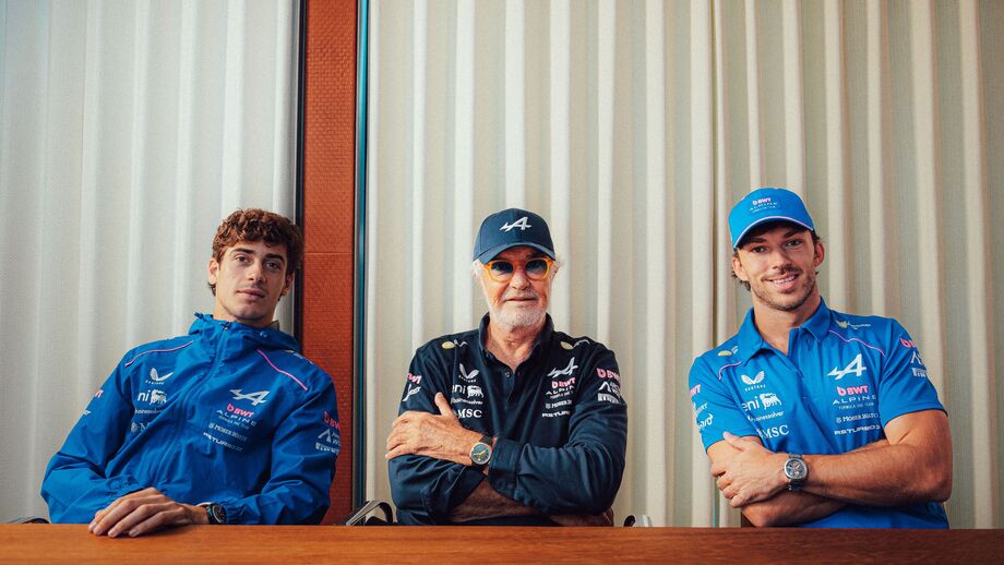 Colapinto, Flávio Briatore e Gasly 