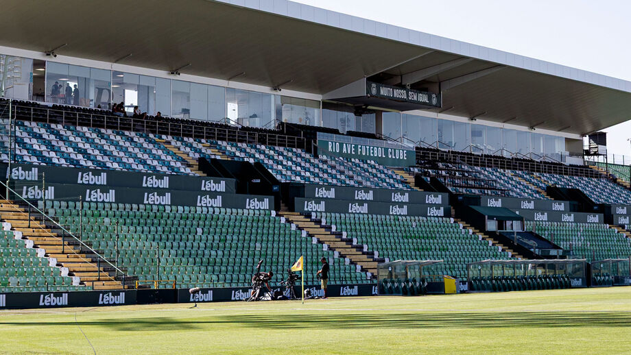 Vista geral do Estádio dos Arcos, casa do Rio Ave