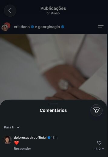 Reação de Dolores Aveiro ao casamento de Cristiano Ronaldo e Georgina