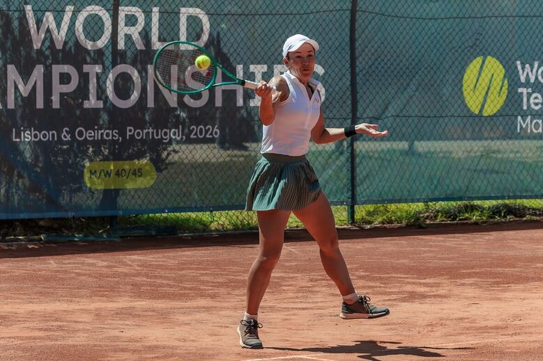 Mariko Fritz-Krockow, a campeã do mundo de +40 em 2025 foi eliminada pela portuguesa