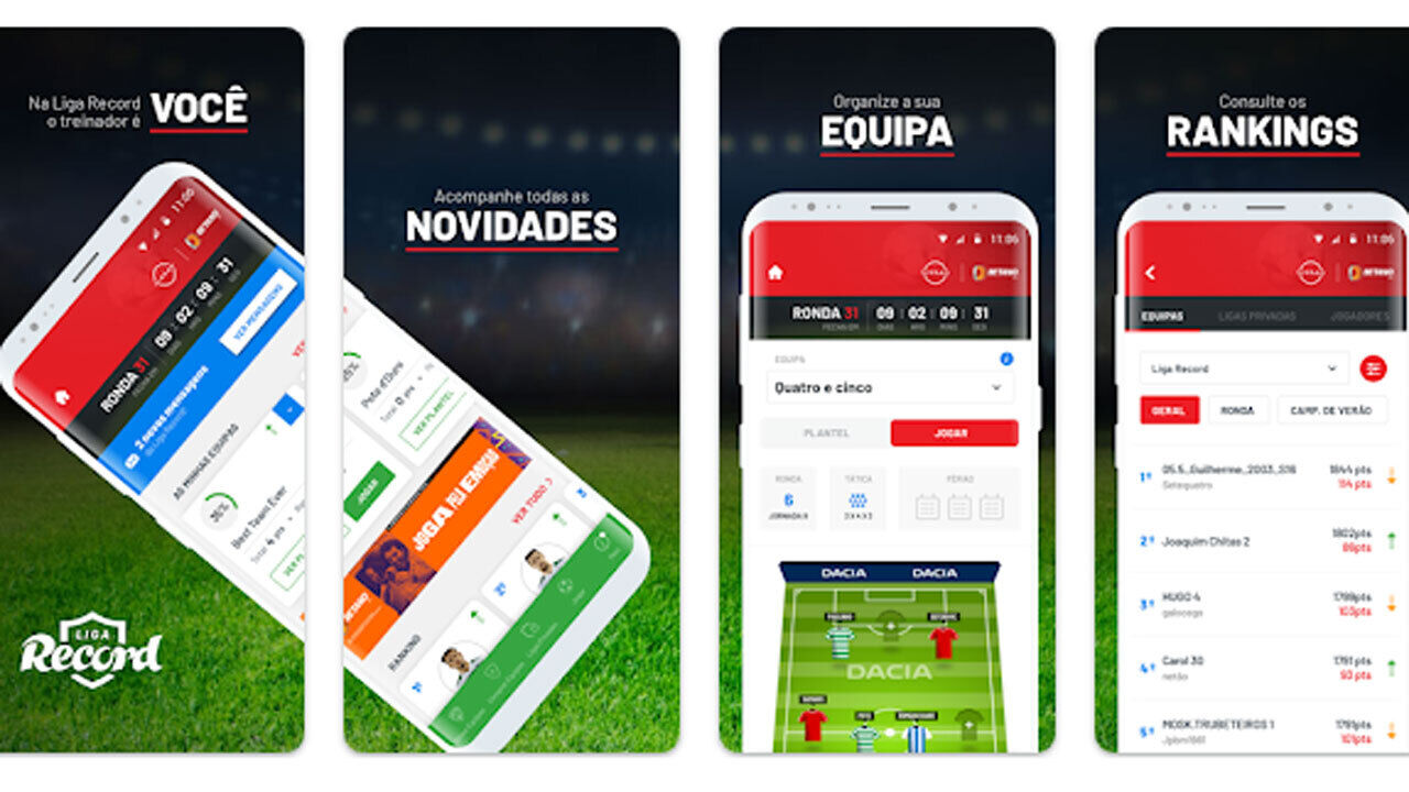 A app da Liga Record sempre disponível
