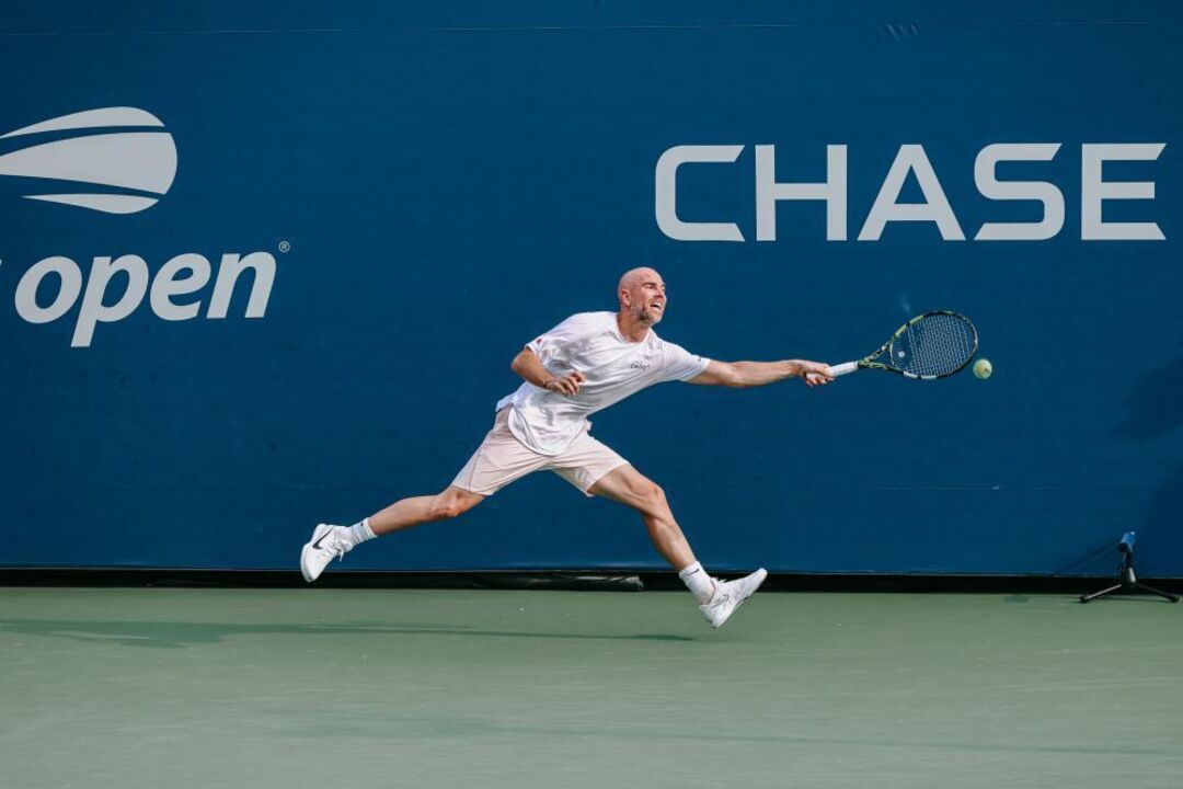Adrian Mannarino of France in action against Thiago Agustin Tirante