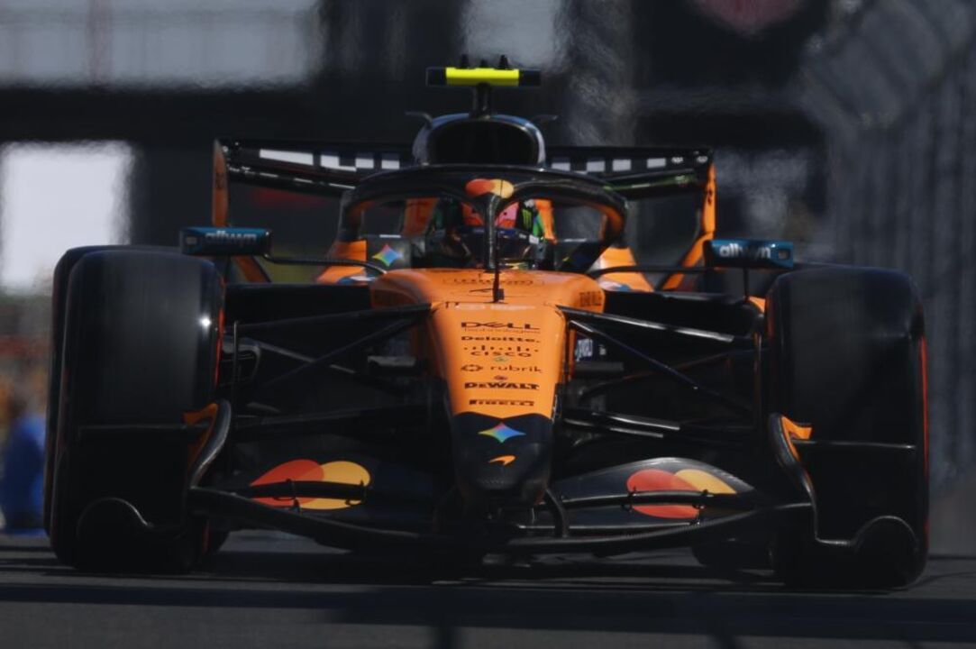 McLaren driver Lando Norris of Great Britain in action during