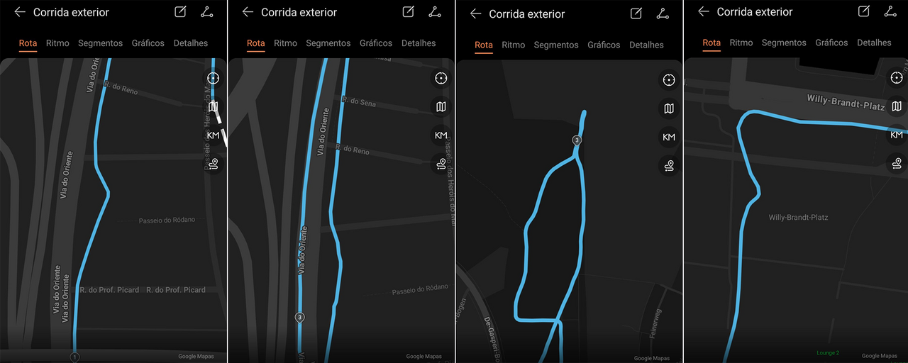 Dados do GPS não foram perfeitos, mas andaram lá perto