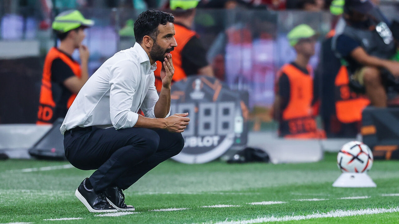 Ruben Amorim Head Coach of AC Milan looks on during UEFA Europa League 2026/27 League Phase - Matchday 1 football