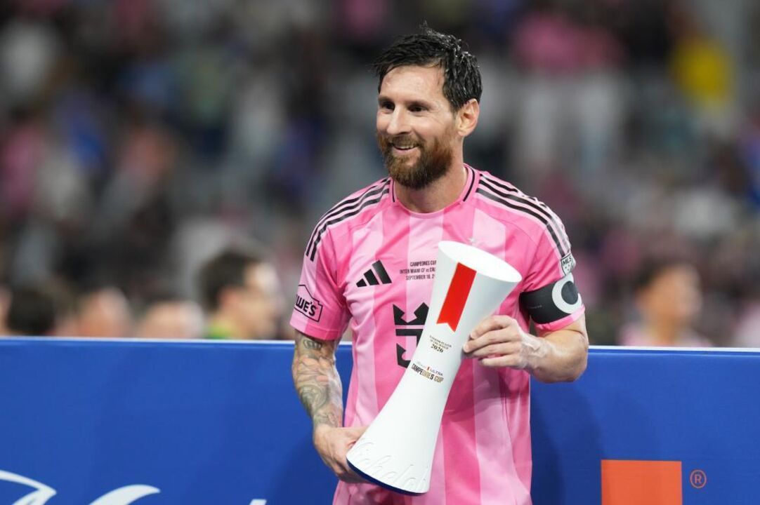 Inter Miami's Lionel Messi holds the Superior Player of the