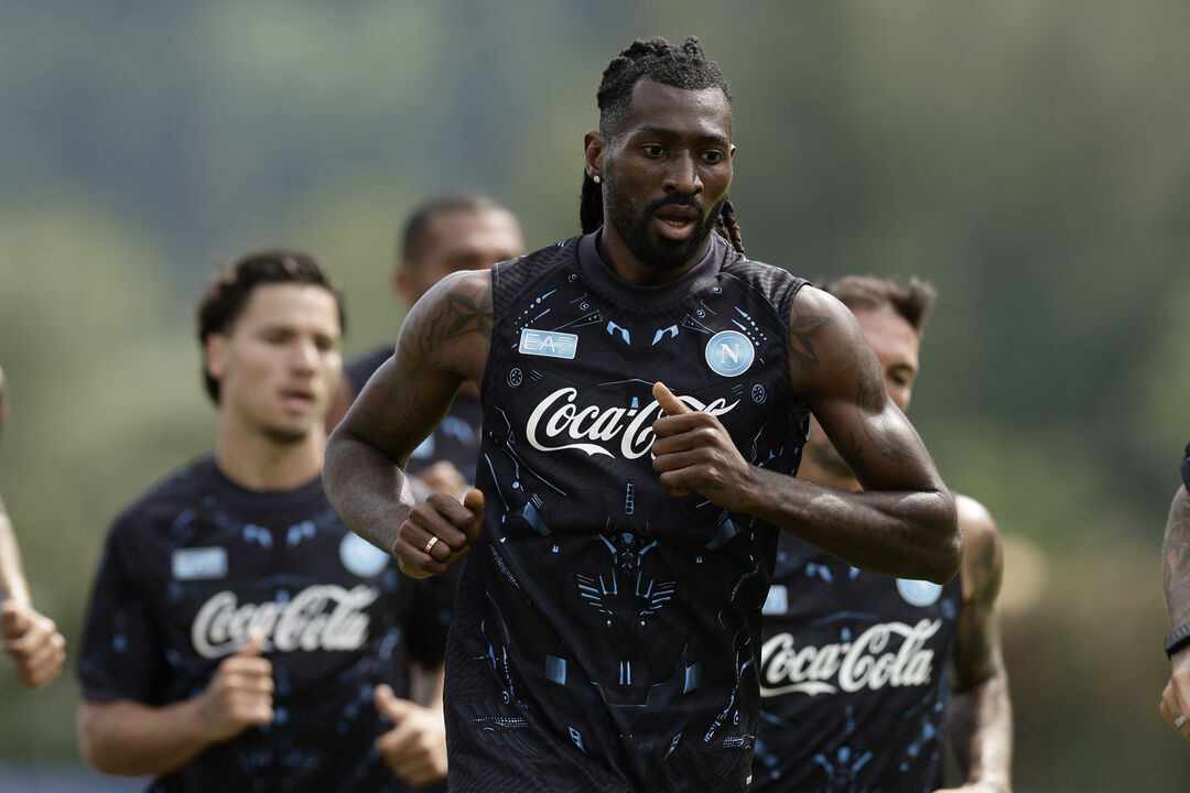 Zambo Anguissa num treino