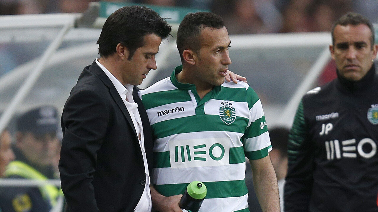Marco Silva e Jefferson no Sporting