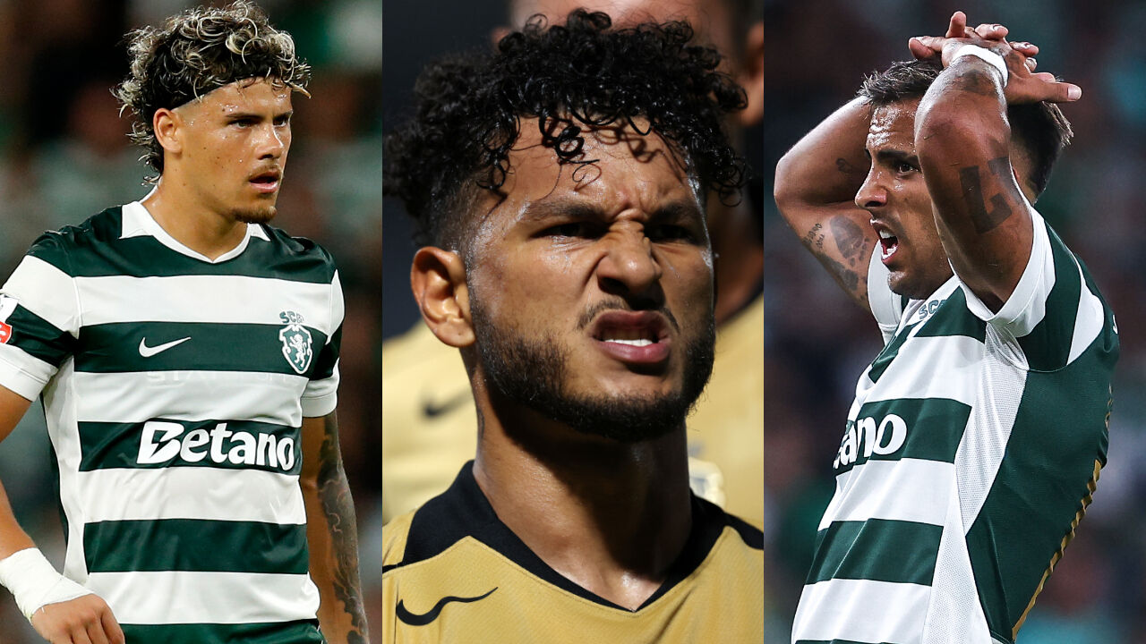 Três peças importantes no Sporting... e em risco para a Pedreira