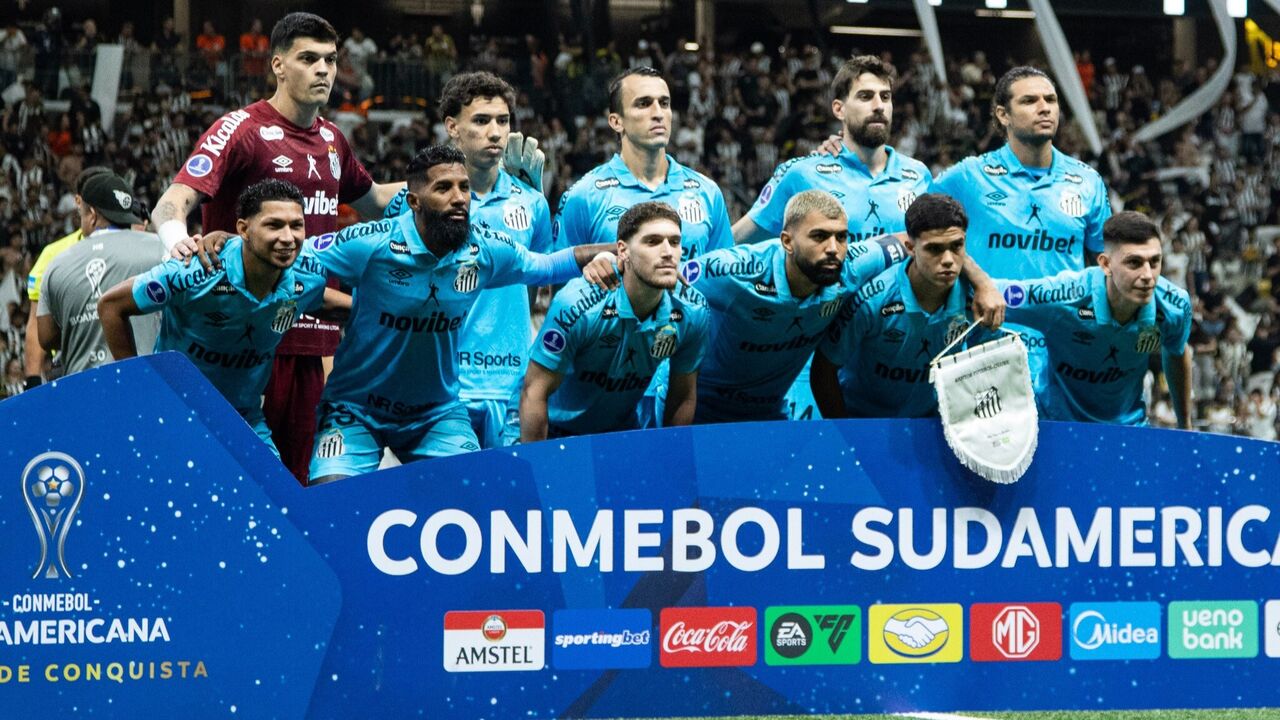 Onze inicial do Santos na derrota frente ao Atlético Mineiro