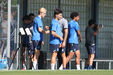Frohold esteve com os companheiros de equipa no Olival