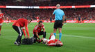 Barrenechea saiu lesionado do Benfica-Estoril