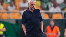 José Mourinho visivelmente frustrado
