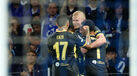 Erling Haaland celebra golo frente ao FC Porto no Estádio do Dragão