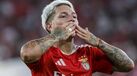Prestianni festeja o golo do 3-1 frente ao Gil Vicente no Estádio da Luz