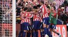 Jogadores do Atlético Madrid celebram
