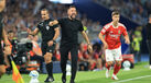Francesco Farioli no jogo com o Benfica
