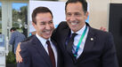 António Salvador com Pedro Proença no Portugal Football Summit
