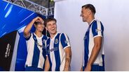 Jogadores do FC Porto em dia de fotografias oficiais com boa disposição