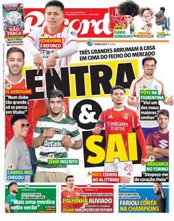 Capa do dia